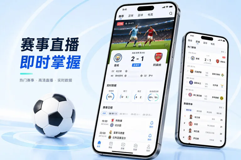 紧凑功能卡 · 比赛日App入口 · 电脑手机都能衔接界面展示